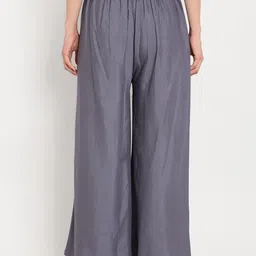 go gazab Women Regular Fit Grey Viscose Rayon Trousers image 2