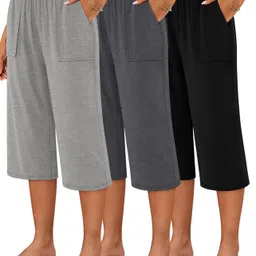 rfhub Women Grey, Grey, Black Capri-picture-13