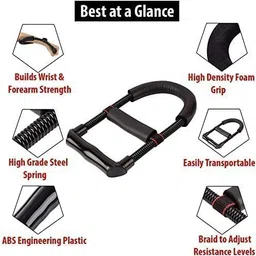 rassie Wrist Strengthener Forearm Exerciser Home Gym for Fitness Athletes Equipment Hand Grip/Fitness Grip image 2
