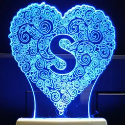 talgo ALPHABET S Acrylic 3D Illusion RGB 7 Colour Changing LED Plug n Play Night Lamp-picture-22