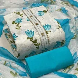 shree paras creation Unstitched Pure Cotton Salwar Suit Material Printed-picture-11