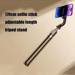 TABARET New Selfie Stick Wireless Remote,2-in-1 Use for Compatible with All Smartphones Tripod image 3