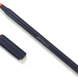 pentonic 0.7 mm Ball Pen Blister Pack | Black Matte Finish Body, Effortless Writing Ball Pen image 2