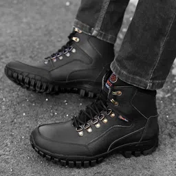 bacca bucci RIDGE Boots For All Day Wear, Biking & Fashion -Genuine Leather, Water Resistant Boots For Men image 4