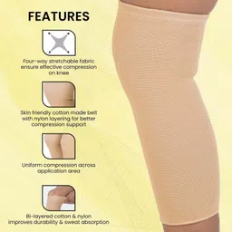ramya Elastic Knee Cap For Men & Women - Pack of 2, Small | Knee Support image 4
