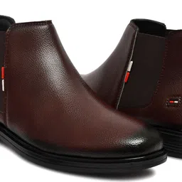 deuson Chelsea Boot Premium Quality Synthetic Vegan Leather & Light Weight Shoes, Boots For Men image 5