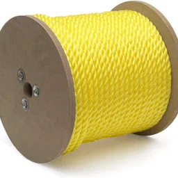 singhal PP Rope 4mm x 200 Mtr Multipurpose Strong Plastic Rope for Household Yellow image 1