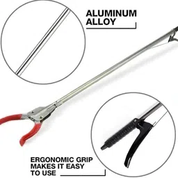 j - go the business hub Reacher Grabber Tool 90cm Extra Long Mobility Aid - Heavy Duty Grip Arm - Reaching Assist Tool for Trash Pickup, Litter Picker, Garden Nabber, Disabled, Handicap Arm image 3