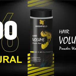 highfield Hair Volumizing Powder Wax Strong Hold | Matte Finish | Non Greasy Hair Powder Hair Styler image 4