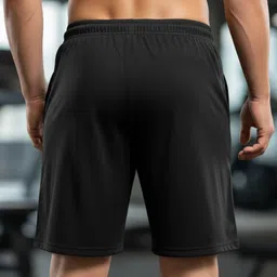 senseclub' Solid Men Black, Grey Regular Shorts, Basic Shorts, Sports Shorts, Night Shorts, Cycling Shorts, Gym Shorts image 3