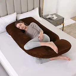 wild mint ultra soft j shaped pillow Polyester Fibre, Microfibre Solid Pregnancy Pillow Pack of 1 image 3