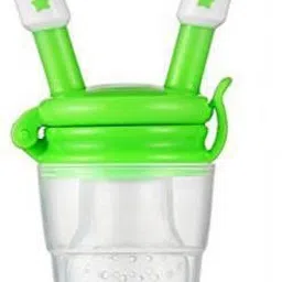 maizzy Silicone Baby fruit Feeder/BPA Free/Food Feeder/Silicone Food Nibbler/ Teether and Feeder (Green) - Made of Silicone-picture-17
