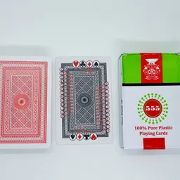 ssr shop card New Card-FULL PLASTIC 555 MARK PLAYING CARD(RED COLPremium Cards image 2