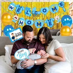 zyozi Baby Boy Welcome Home Decoration Kit for Baby Shower/Welcome Party(Pack of 43) image 5