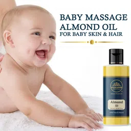 wildflower essentials 100% Pure & Natural Baby Massage Almond Oil For Baby Skin & Hair-picture-12