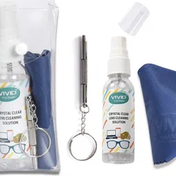 VIVID VividVision® 50ML spray-contains NO Detergent, NO foam, cleaning cloth, Screw Driver-Cleans Any Lens or Screen(Spectacles,Mobile,Laptop) Eyeglass Repair kit - Pack of 1Lens Cleaner-picture-30