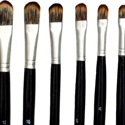 jayna Premium Quality Filbert Paint Brush Set-Size 2,4,6,8,10,12 (Pack of 6 pcs) image 2