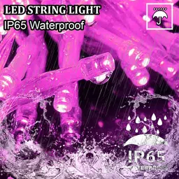 fizzytech 60 LEDs 20 m Pink Steady String Rice Lights image 3