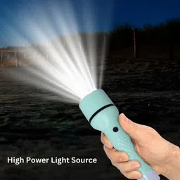 crentila Rechargeable 2 in 1 Long Range Search Light With 4 Mode Light Long Backup LED Torch image 3