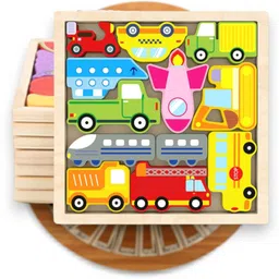 vhd Wooden Vehicle Puzzle Board for Kids – Educational Transport Toy TR54-picture-47