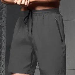 lothric Self Design Men Grey Gym Shorts image 3