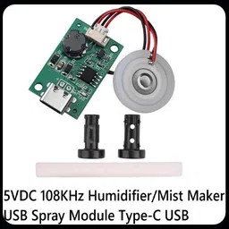 houseofcommon 5VDC 108KHz Humidifier/Mist Maker USB Spray Module-EHK2122 Power Supply Electronic Hobby Kit image 1