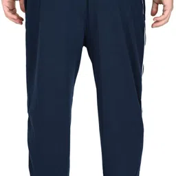 juhraf Men Solid Blue Track Pants image 2