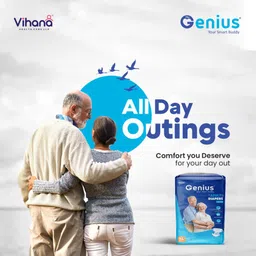 thegenius Tape Style Diaper L Size (38" - 54") 20 Pieces Adult Diapers Adult Diapers - L image 4