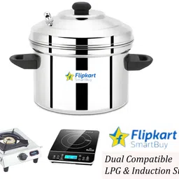 flipkart smartbuy Stainless Steel 6 Plates Idly Maker (4 Cavities) Each Makes 24 Delicious Idli Induction & Standard Idli Maker image 3