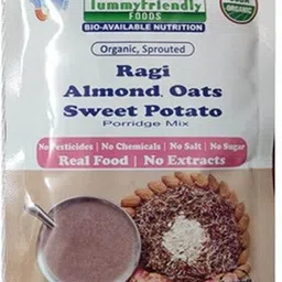 tummyfriendly foods USDA Certified Ragi Porridge Mixes - Stage1, Stage2, Stage3 | Rich in Calcium, Iron, Fibre & Micro-Nutrients |3 Packs, 50g Each Cereal image 5