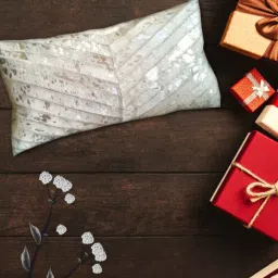 dazzhome Off white Hair On Leather 12 x 18 Inches Pillow Cover-picture-30