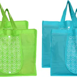 heart home Pack of 4 Grocery Bags-picture-12