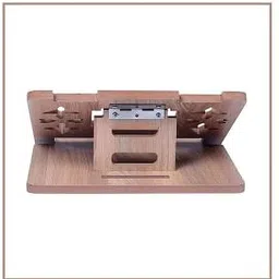 Virth Portable Wooden Laptop Stand Laptop Foldable Stand, Wooden Craft Handmade Laptop Stand with Adjustable Laptop Stand image 2