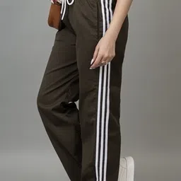 baystreet Women Solid Dark Green Track Pants image 2