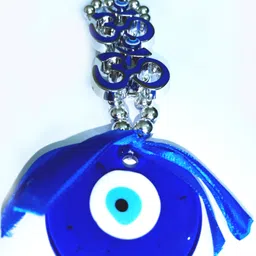 mormukut Nazar Suraksha Kavach With " OM " With Evil Eye for Protection Car/Home Glass, Plastic Yantra image 2