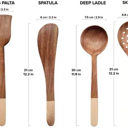 asenterprisesr Naturally Antimicrobial & Non Stick - Flip & Cook Set of 4 Non-Stick Spatula image 3