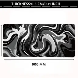 Saco Table Mat for Office Desk – XXL Desk Pad 900×400×3mm, Waterproof Surface Non Slip Base Mousepad image 2