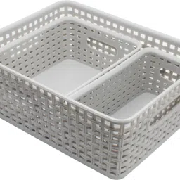 jaycee Plastic Multipurpose Premium Sturdy Storage Baskets Organiser for Kitchen | Office | Stationery | Cosmetics|Bathroom Storage Basket-picture-14