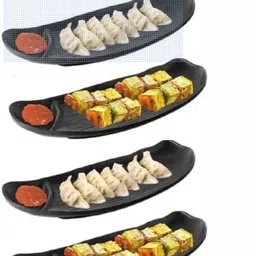 dlm Melamine Momo Plate – Durable, Sectioned Plate for Momos & Dips Plate Serving Set image 3
