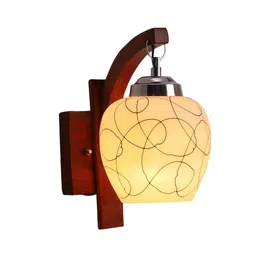 foziq Holly Brown Mango wood Wall Sconces image 4