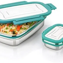 forsquare Stainless Steel Leak-Proof Lunch Box 800ml (Aqua) 1 Containers Lunch Box-picture-47