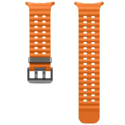 SAMSUNG ET-SNL70MOEGIN HNBR, Titanium Marine Band for Galaxy Watch Ultra (Lugless Design, Orange) image 2