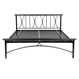 furniturekraft Metallika Washington Queen Size Bed in Black Finish image 4
