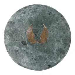home arte Green Marble Angel Wings Coaster Set of 4 with Stand for Bar, Beer, Coffee, Tea image 5