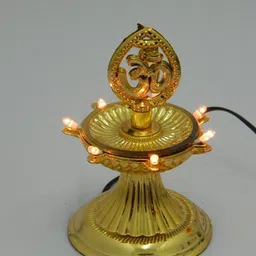 basilica décor Electric 7 Deep Diya for Diwali Table Lamp image 2