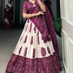 radhvi biz Self Design Semi Stitched Lehenga Choli-picture-23