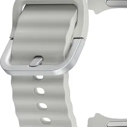 SAMSUNG ET-SNL30SSEGIN HNBR Sport Band for Galaxy Watch7 (S/M) (Breathable Design, Silver) image 4