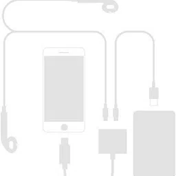 Mukkaram Traders White 2in1 splitter for iphone splitter for charging and audio headphone jack adapter Phone Converter image 2