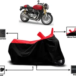 aa enterprises Waterproof Two Wheeler Cover for Triumph, Universal For Bike image 1
