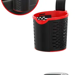 Multiuse Car Seat 3R Black/Red Convenient Basket For Extra Storage-211 Car Storage Bag & Bin-image-48